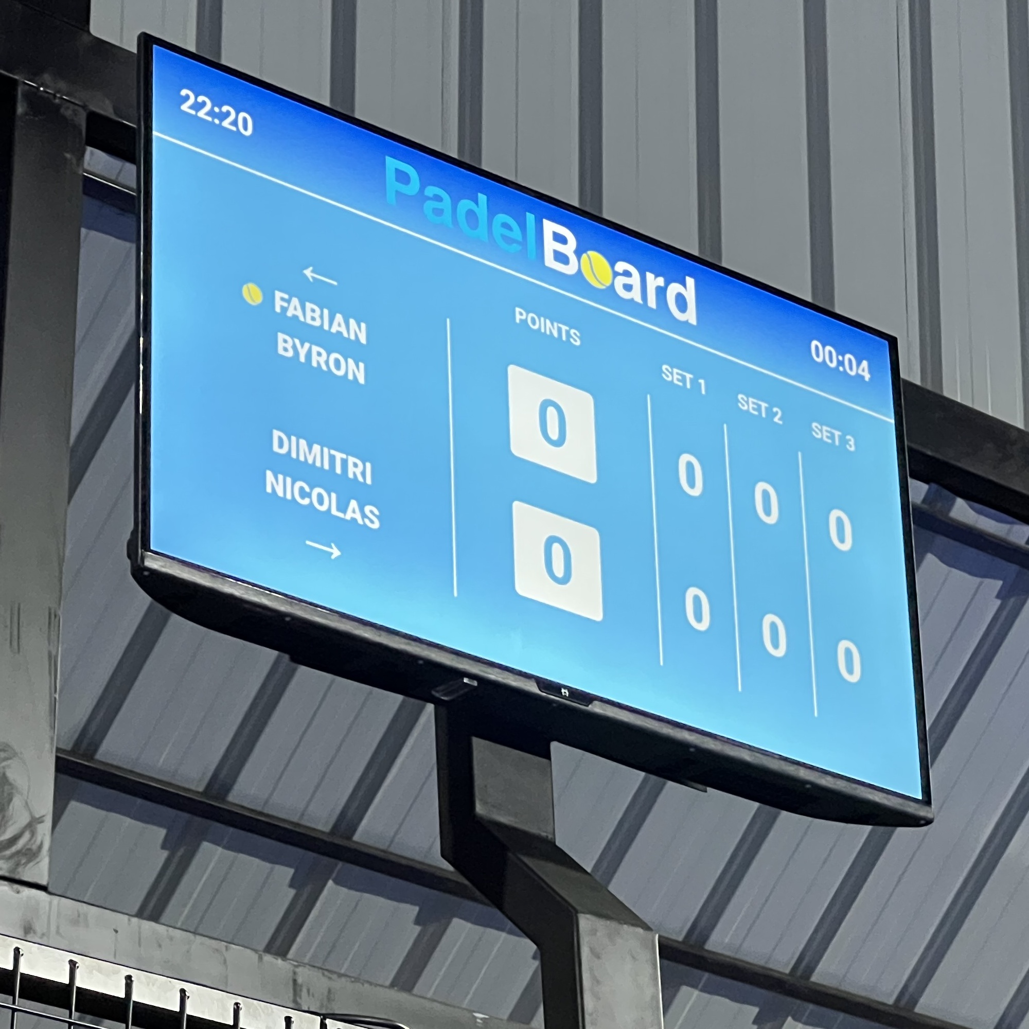 Marcador en vivo en TV